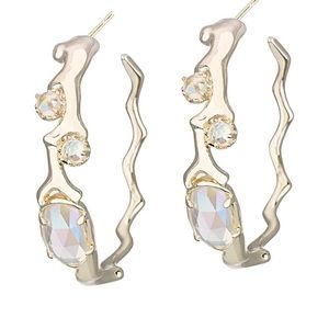Kendra Scott Kristin Hoop Iridescent Crystal